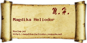 Magdika Heliodor névjegykártya